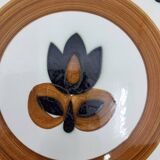 Boch la Louvière Kimono plate set Belgium 1970 (Set of 7)