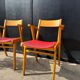 Bridge chairs with compass legs from the 1960s.