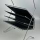 1960s/1970s Newspaper Holder Metal Plastic Space Age Mid Century