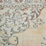 6x9 Turkish Apricot Oriental Vintage Rug, 180x289Cm
