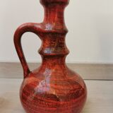 Vintage Scheurich vases, red