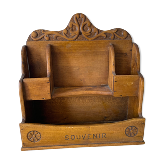 Wooden mail letter holder
