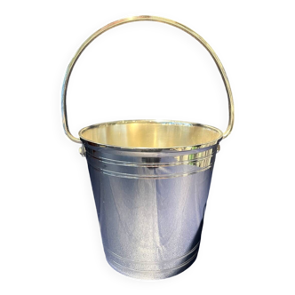 Silver metal ice cube bucket tableware