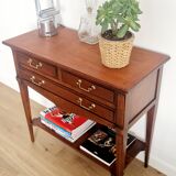 Console trolley style Directoire in mahogany