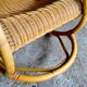 60s rocking chair rattan bamboo rocking chair