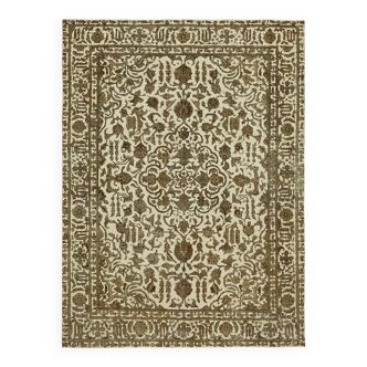 1970s 250 cm x 330 cm beige wool carpet