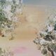 Oil on canvas snowy landscape