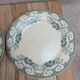 Set of 3 antique flat plates made of ironstone from the Debray Establishments, Clichy service.