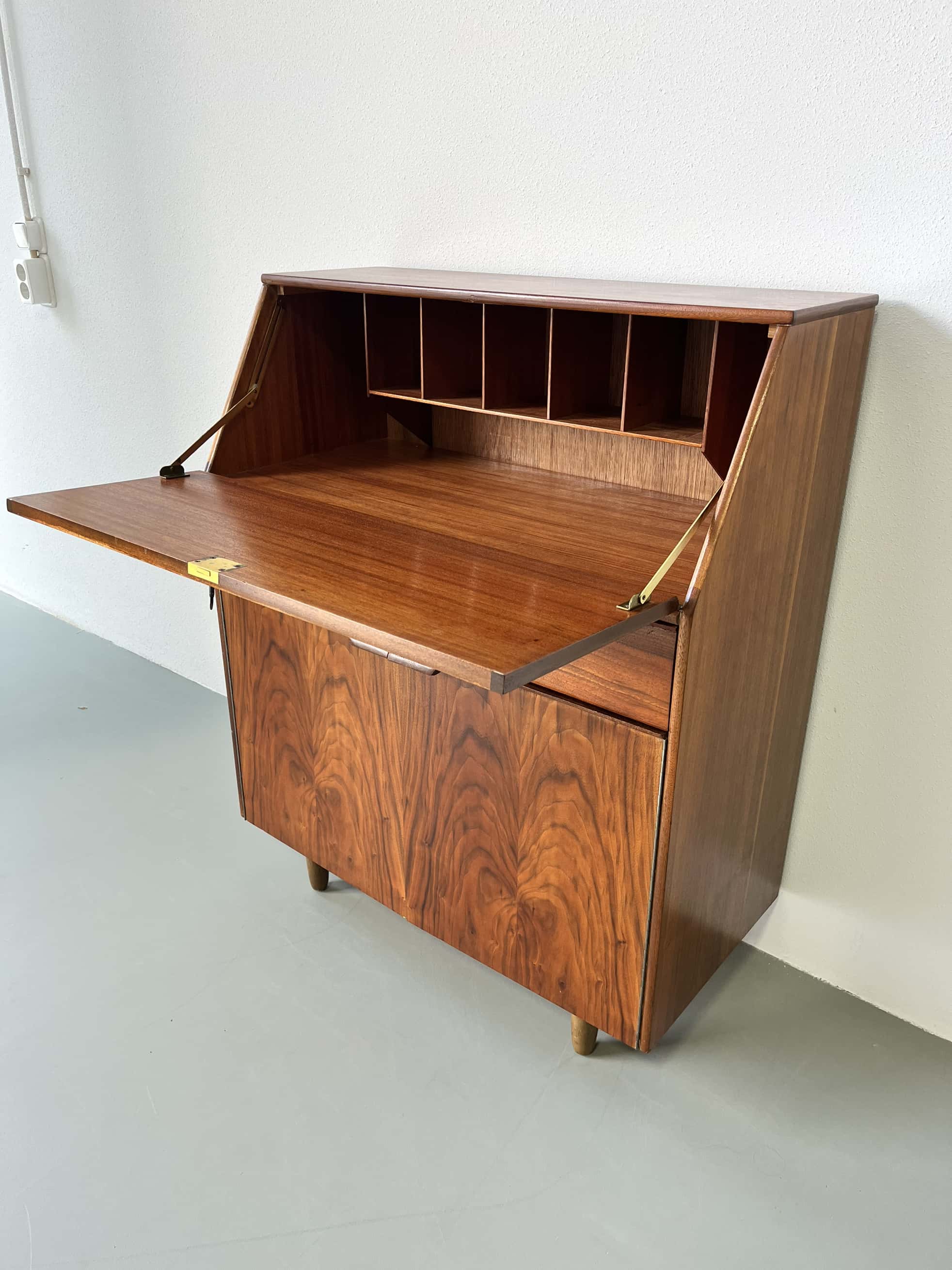 Vintage secretary desk English, Sutcliffe of Todmorden
