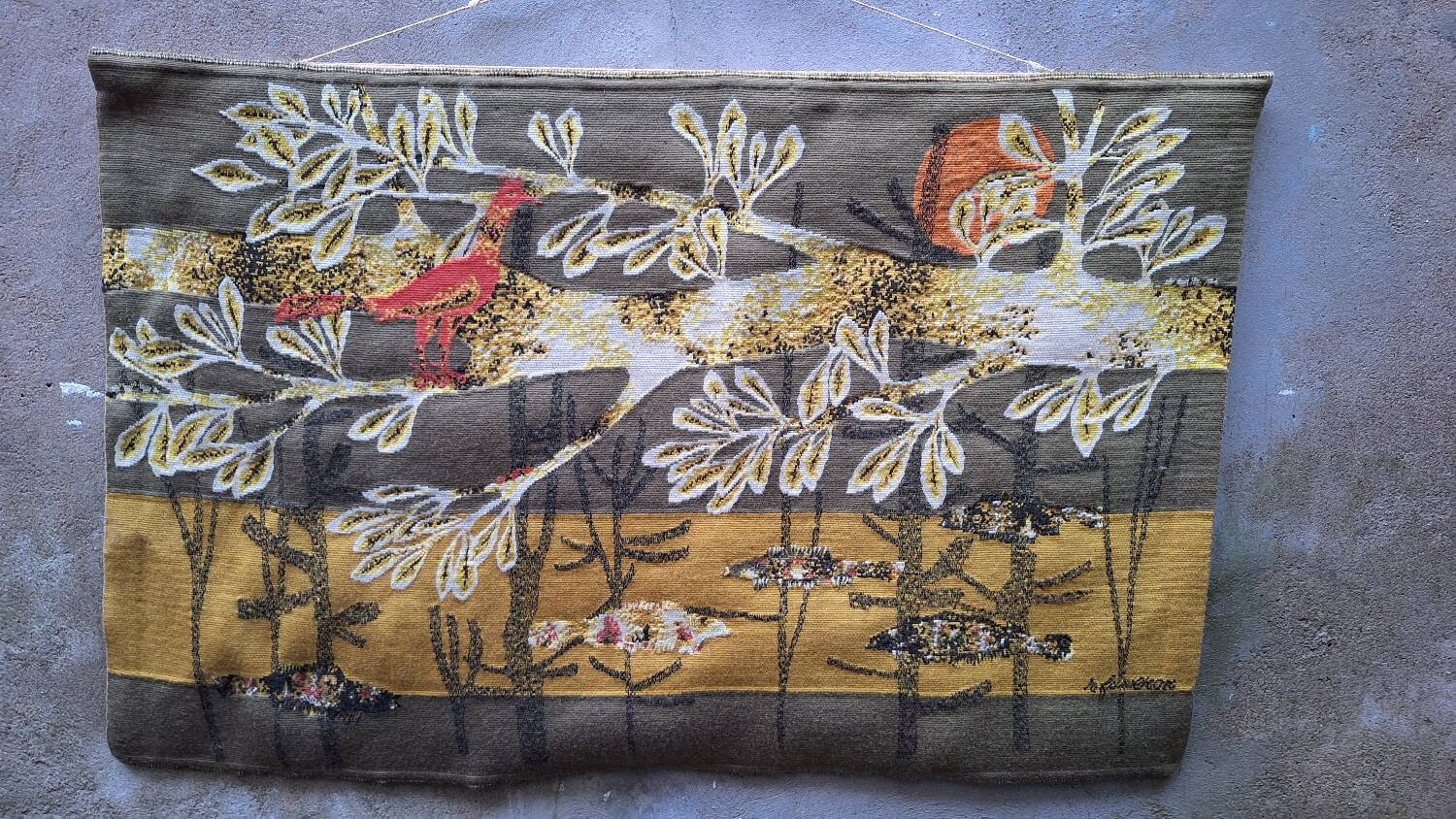 Tapisserie d'aubusson Cybele René Fumeron