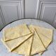 Set of 6 patterned yellow towels 60s-70s
