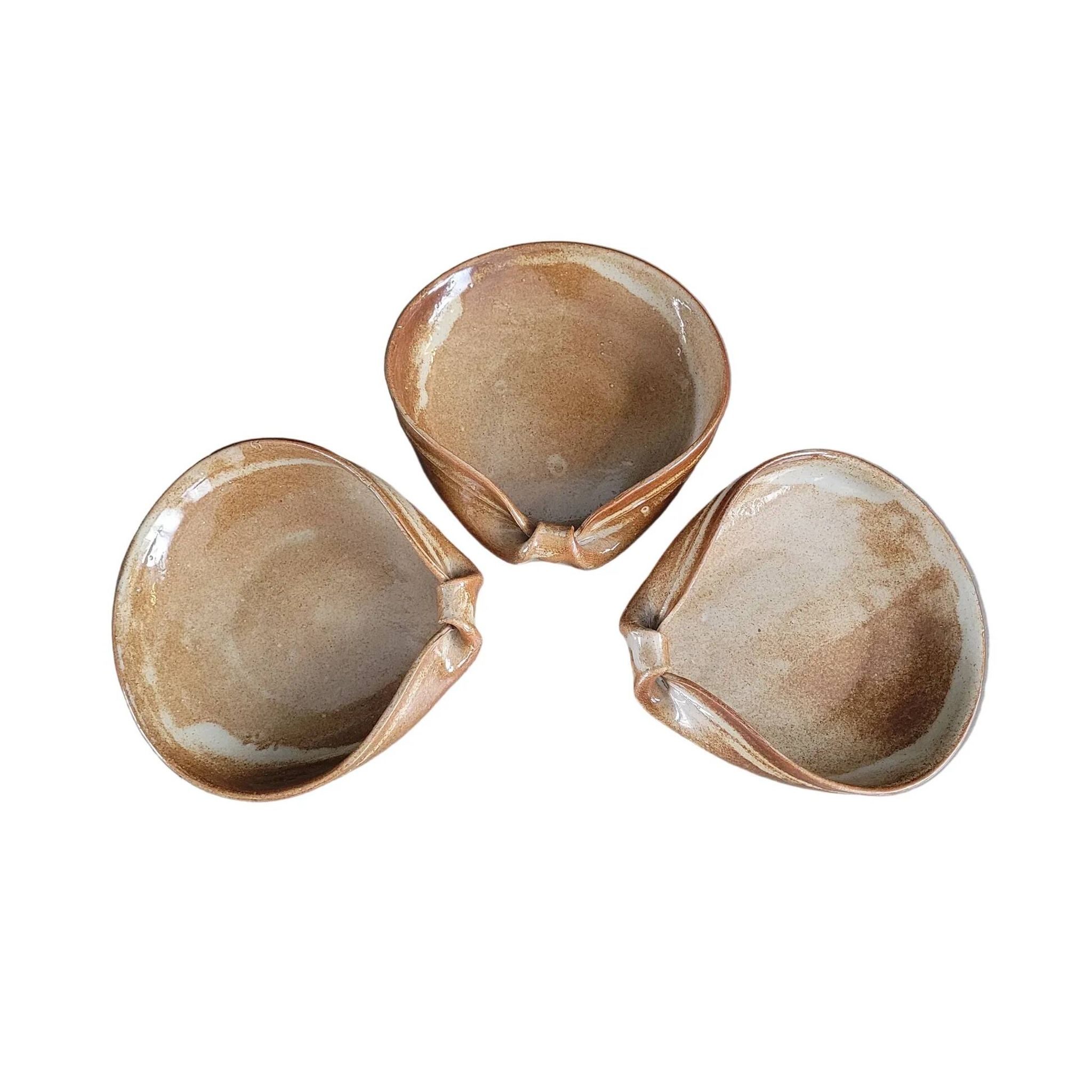 Set of three ceramic bowls
