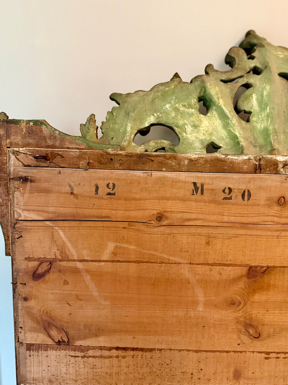 Antique mirror from the Napoleonic era.