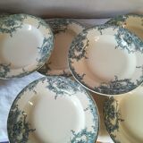 10 plates earthenware Boch Brothers