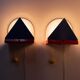 Set de lampes murales Stoja multicolores de style Memphis en métal peint par IKEA x Sottsass, années 1980.