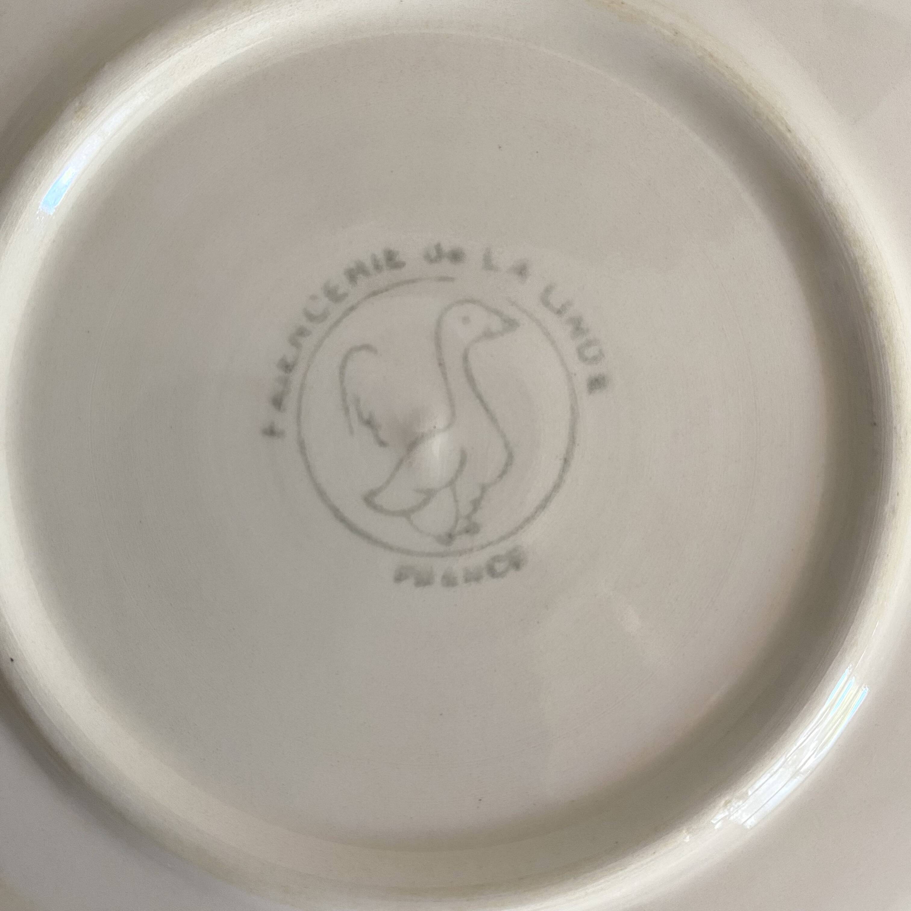 Foie gras plates from the Londe earthenware factory