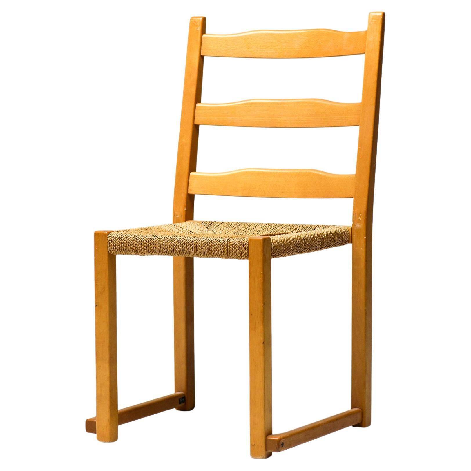 Stackable chairs Poul Volther Gemla Sweden in modern Scandinavian ash from the mid-20th century.