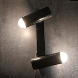 Wall sconce with two chrome lights from the 70s