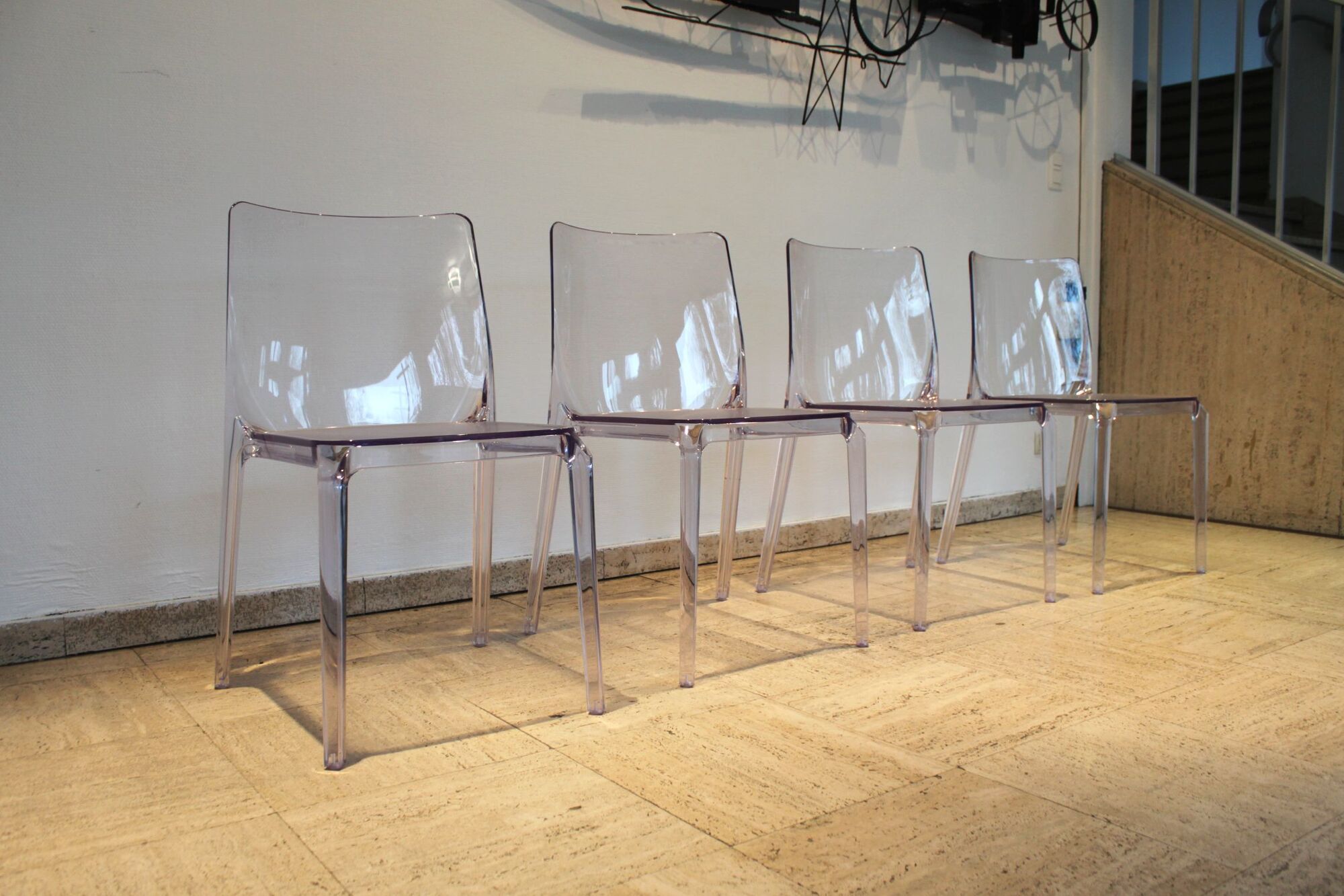 Set of 6 Blitz 140 chairs by Marco Pocci and Claudio Dondoli for Pedrali, Italy.