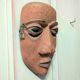 Masque africain vintage en bois H21cm
