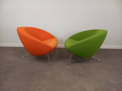 Pair of Hanna armchairs, Artifort brand