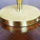 Beautiful brass and leather table lamp