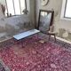 50s coffee table in metal and marble