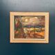 Original Swedish Oil on Panel – “Landscape with Figures” by Lars Niklasson