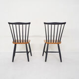 Pastoe style spindle back dining chairs,The Netherlands 1950's