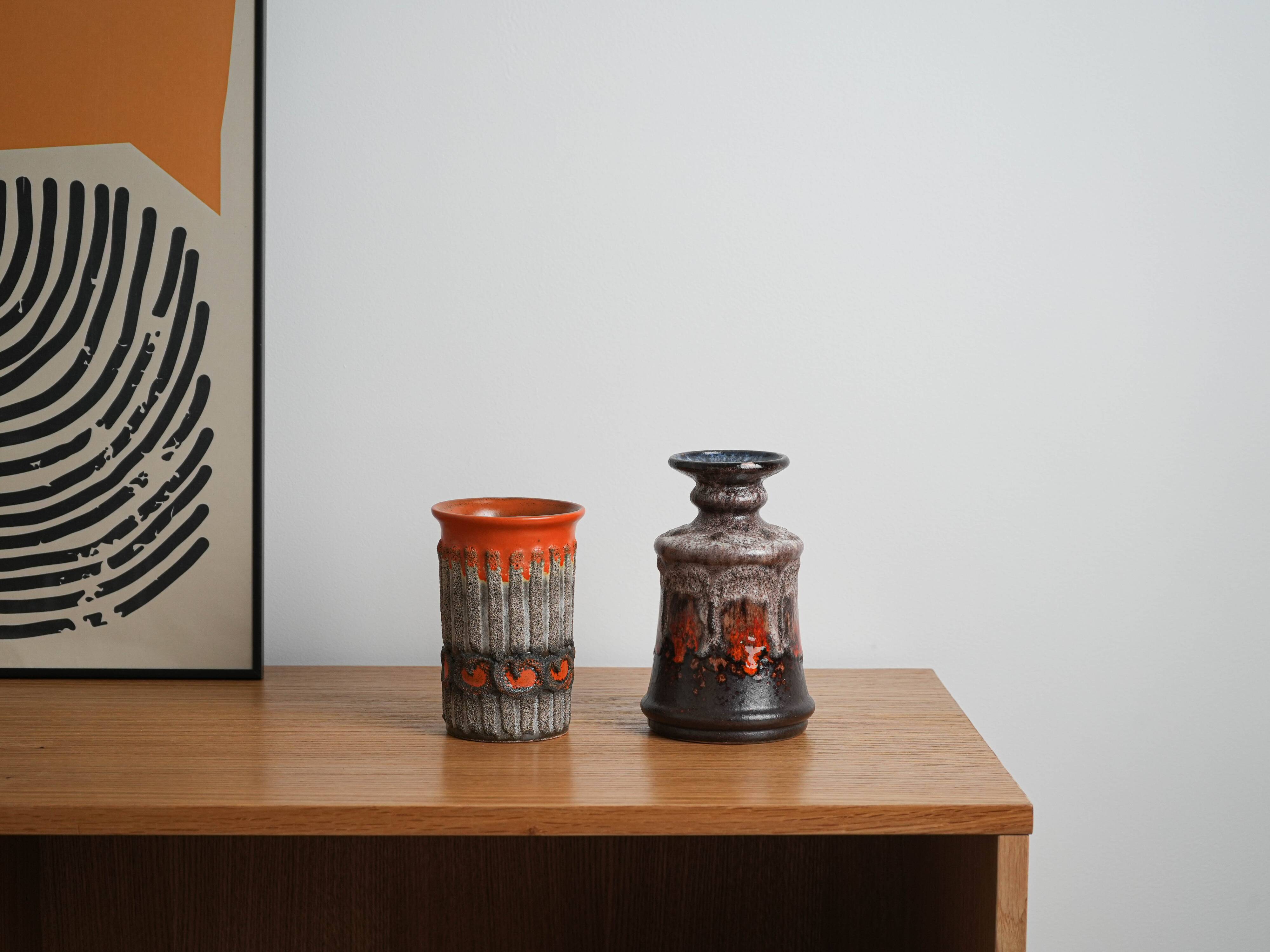Ceramic vase, German design, 1960s, manufactured by Strehla