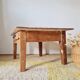 Table basse de ferme ancienne - 2 tiroirs
