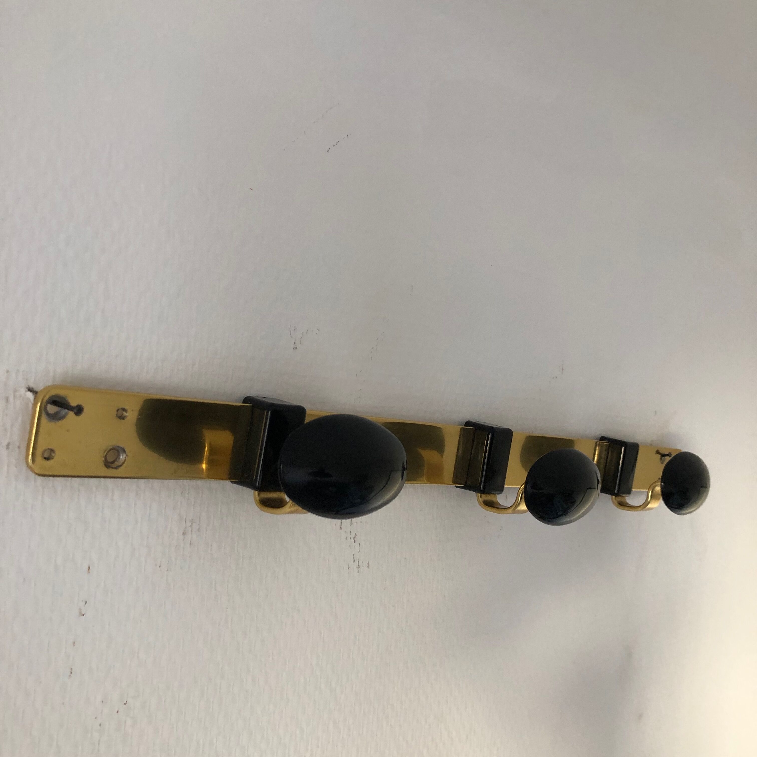 Hanger Golden 3 pegs vintage 1960