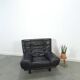 Fauteuil Leren vintage noir