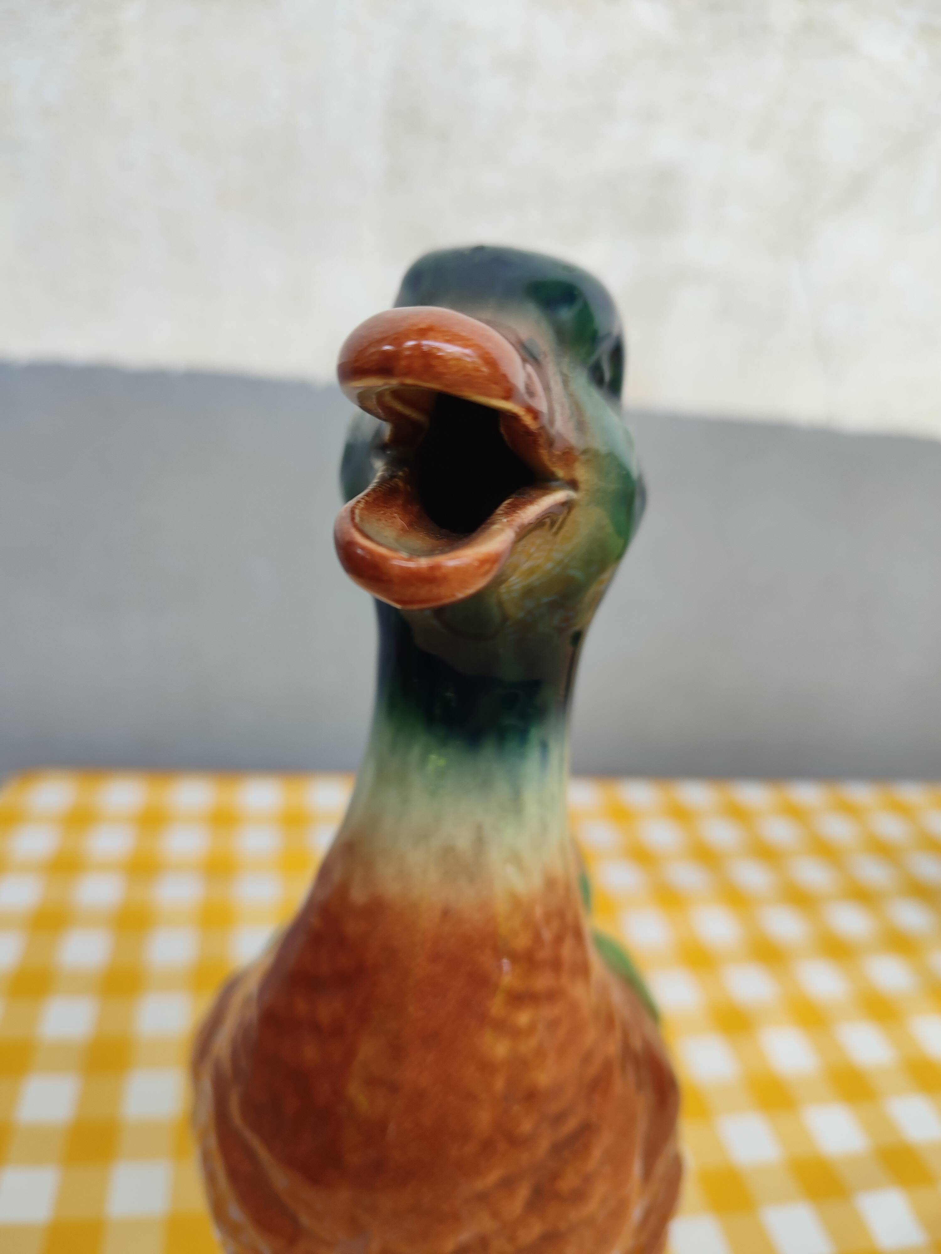 Pitcher in slurry duck Saint-Clément XXth