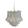 Murano Glass Sputnik Chandelier With Clear "Seghettata" Italian Glass