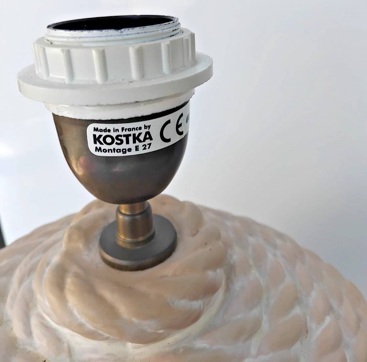 Vintage ceramic lamp base kostka h: 37 cm