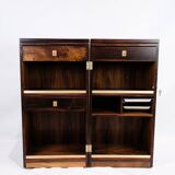 Captain´s Bar Made In Rosewood With wheels by Dyrlund From 1960s