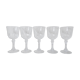 Set de 5 verres à vin en cristal 15cl