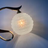 Lot 2 old vintage clichy glass sconces