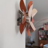 Sconce from the 70s flower shape in metal
