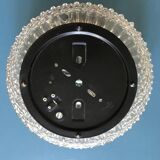 Round ceiling light in chiseled glass