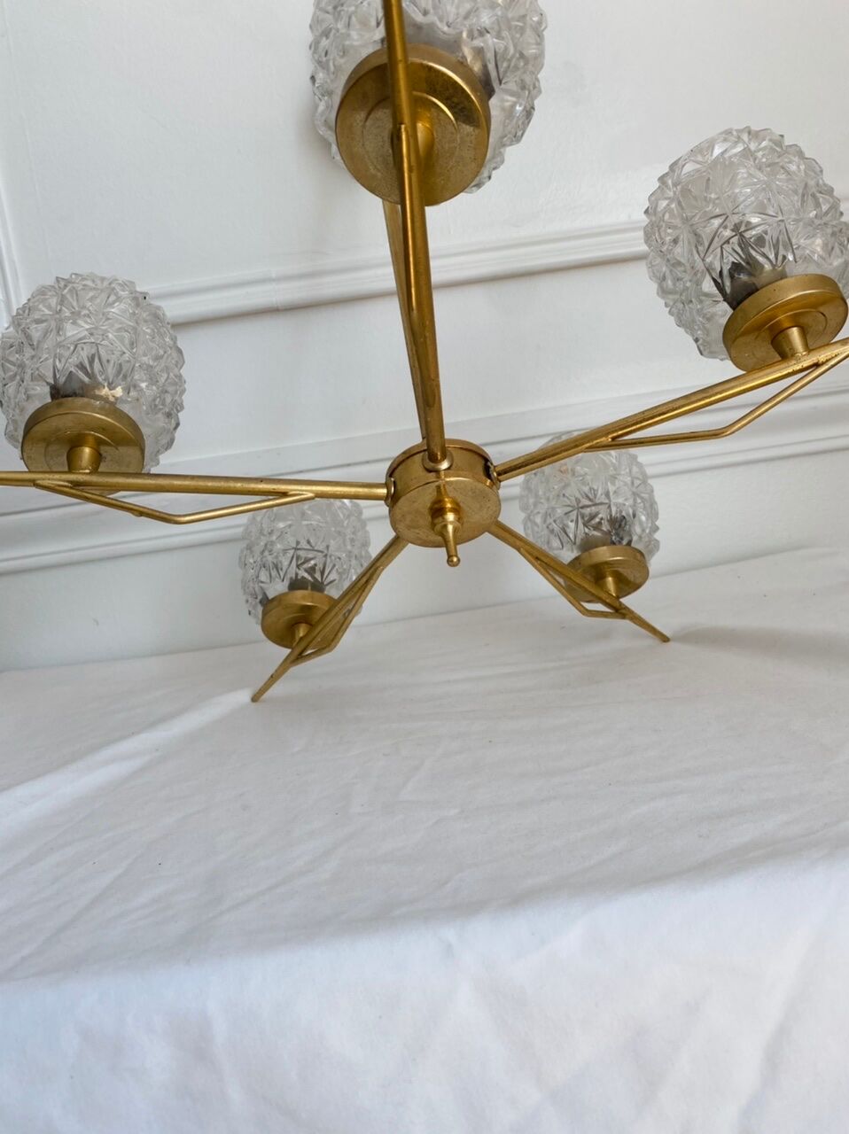 Lustre vintage à 5 feux