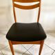 Set de 5 chaises scandinaves teck et skaï