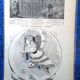 A drawing illustration from period magazine chronique parisienne 1885