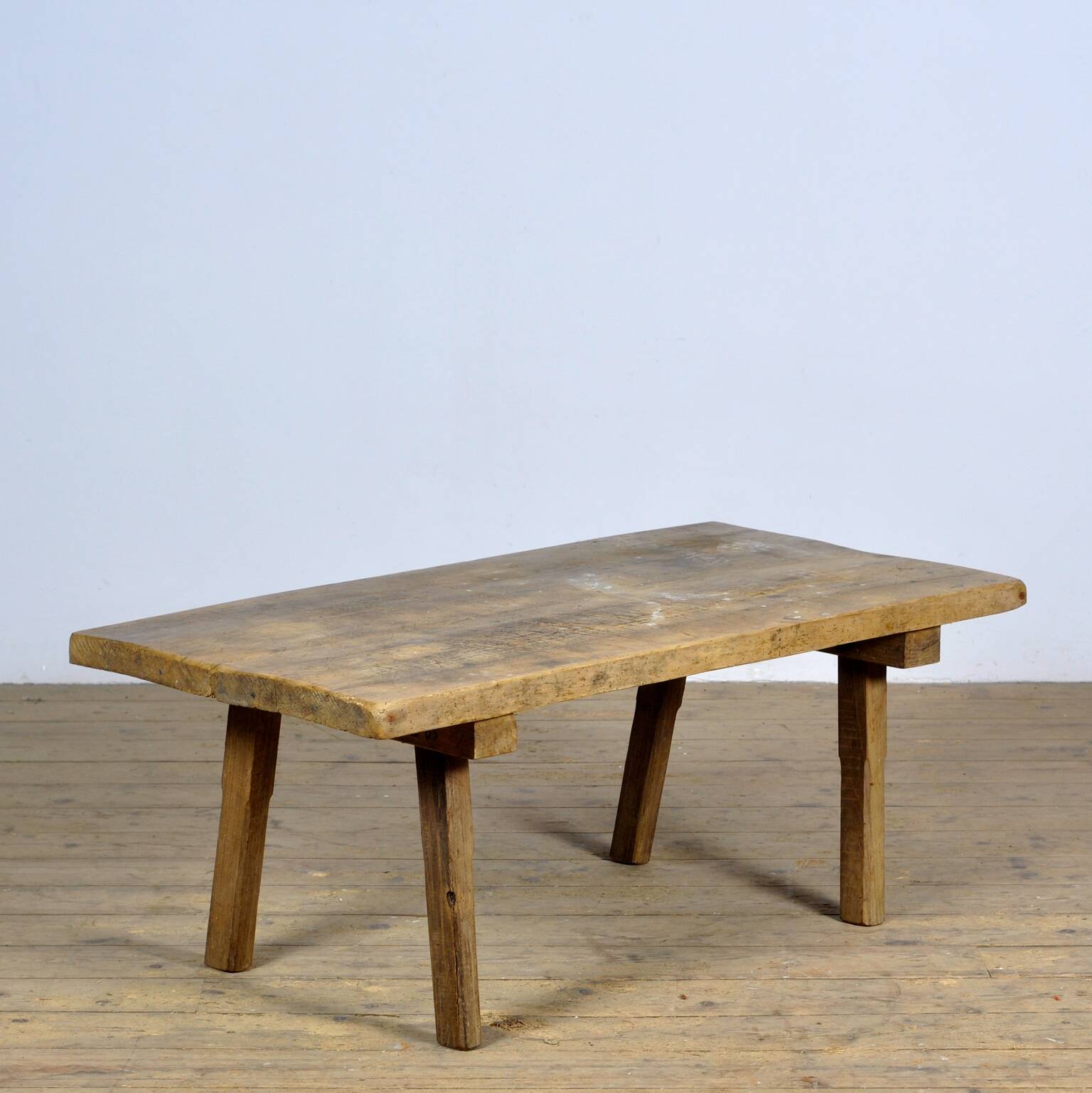 Table de boucher/table de ferme vintage en chêne, 1920s