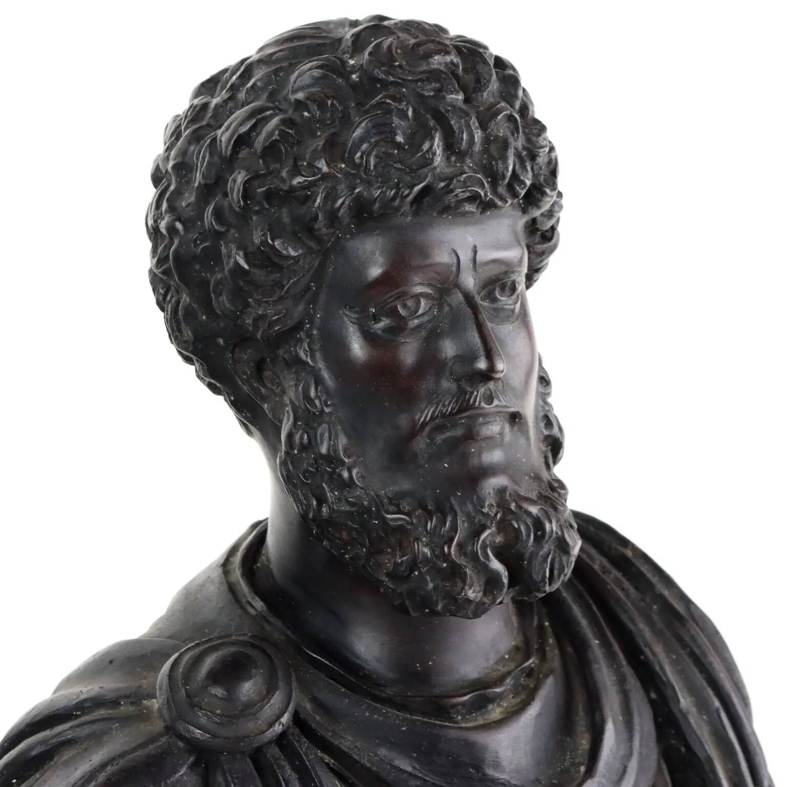 Ancient bronze sculpture of Marcus Aurelius, Chiurazzi Foundry Naples 1900s