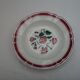Assortment of 12 dominant plates red and green