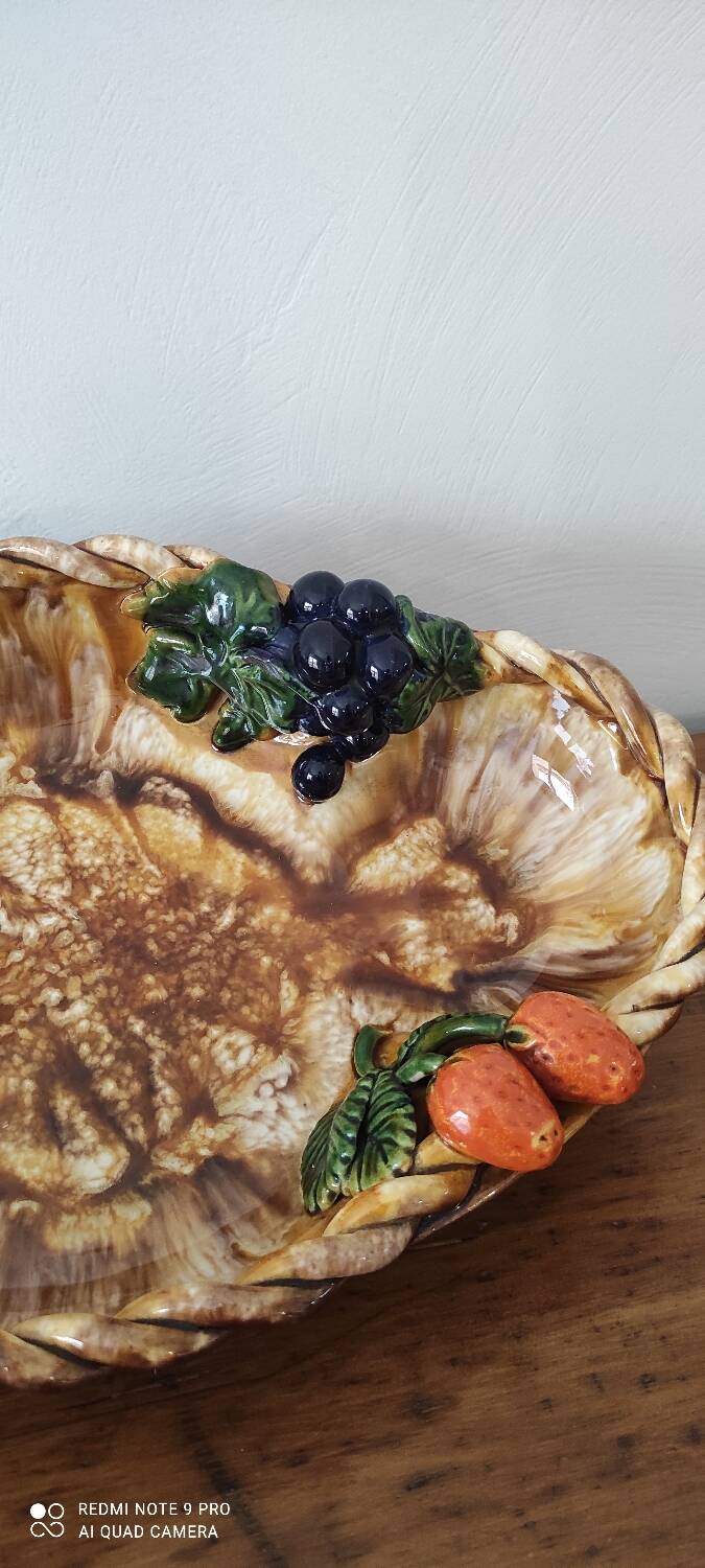 St Peter Austrian Barbotine Dish