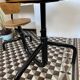 Old school desk with integrated chair – oak and metal – year
