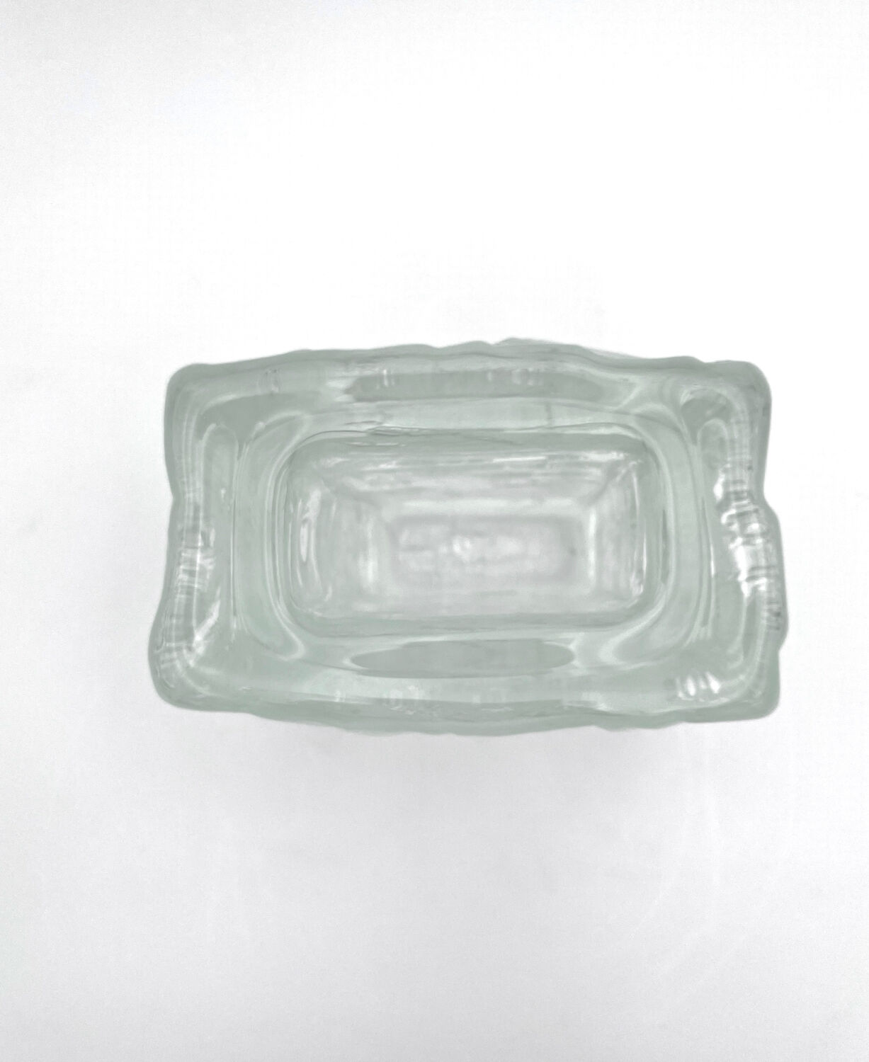 Brutalist vase "Demant" Göte Augustsson - Ruda Glasbruk - Sweden 1960